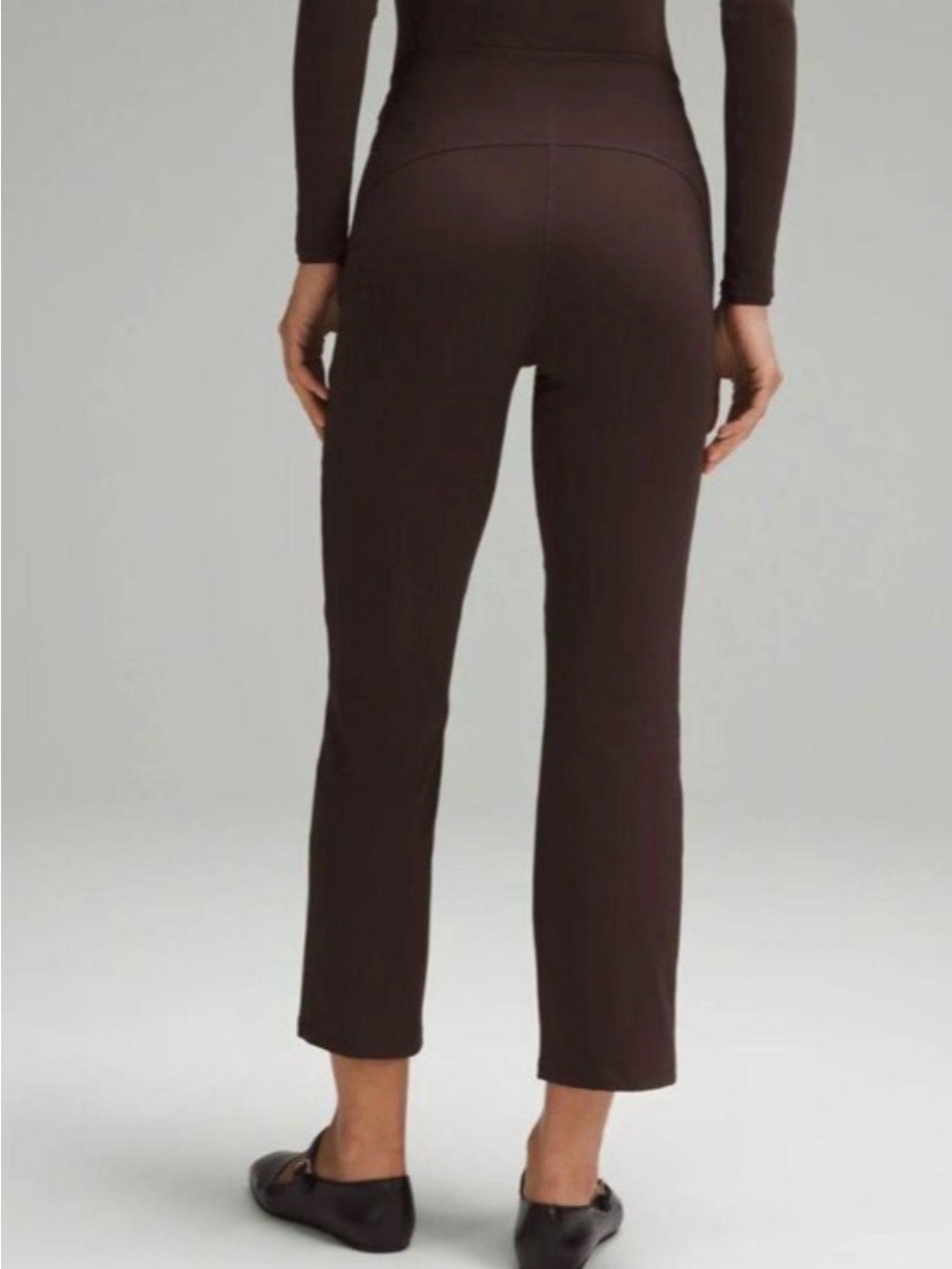 Lululemon High-Rise Smooth fit pull on cropped pants in esspresso - Picture 2 of 3